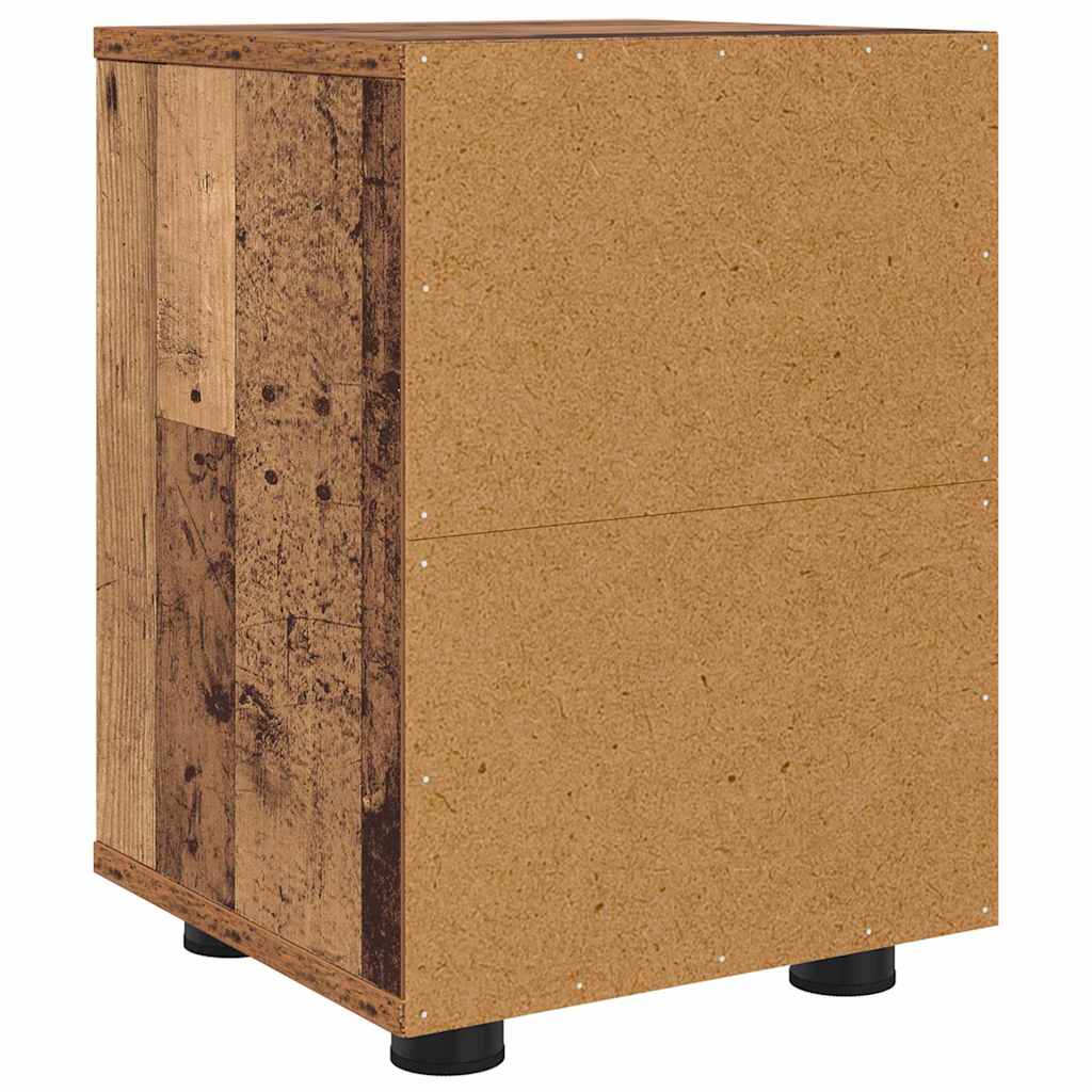 Sengeborde 2 pcs Gammelt træ 30,5 x 30 x 43 cm Konstrueret træ