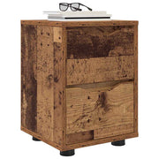 Sengeborde 2 pcs Gammelt træ 30,5 x 30 x 43 cm Konstrueret træ