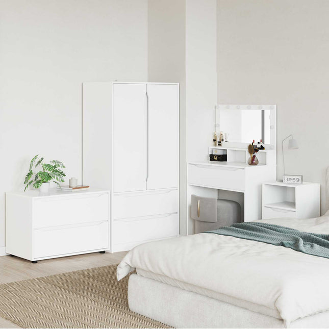 Opbevaringsskab Hvid 80 x 48 x 57 cm Konstrueret træ