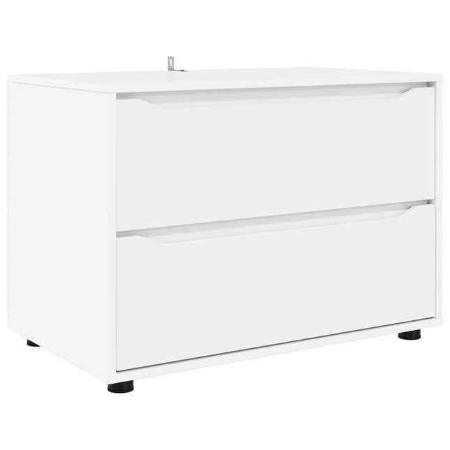 Opbevaringsskab Hvid 80 x 48 x 57 cm Konstrueret træ