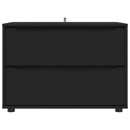 Opbevaringsskab Sort 80 x 48 x 57 cm Konstrueret træ