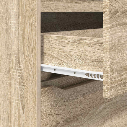 Opbevaringsskab 80 x 48 x 57 cm Konstrueret træ Sonoma eg
