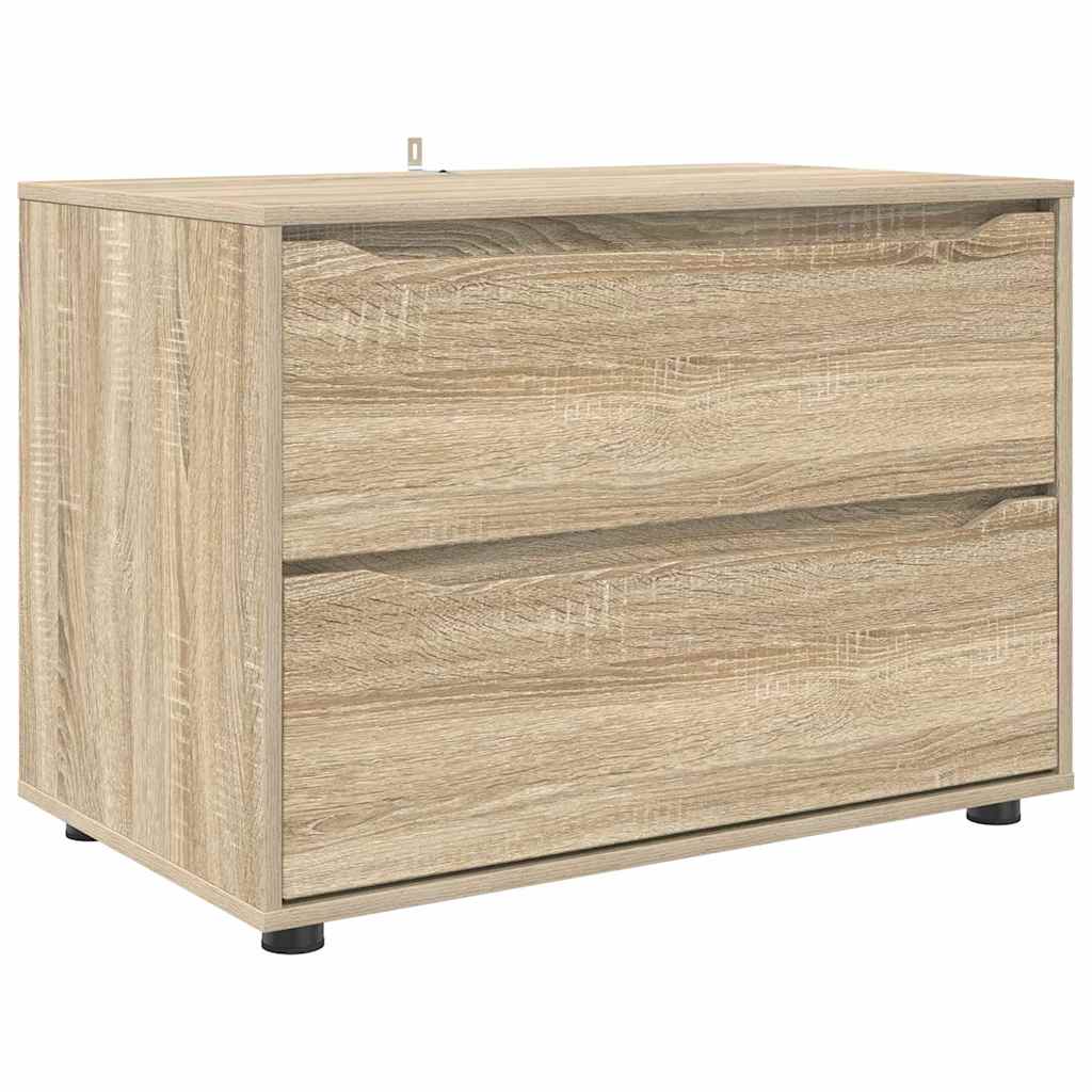 Opbevaringsskab Sonoma eg 80 x 48 x 57 cm Konstrueret træ