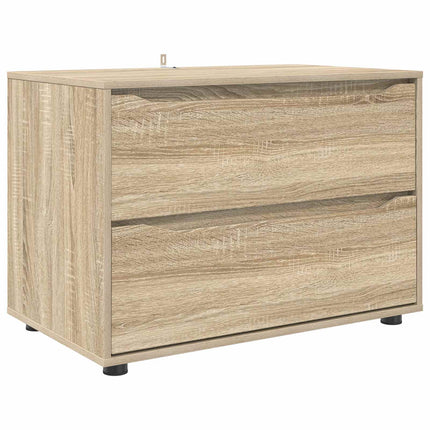 Opbevaringsskab 80 x 48 x 57 cm Konstrueret træ Sonoma eg