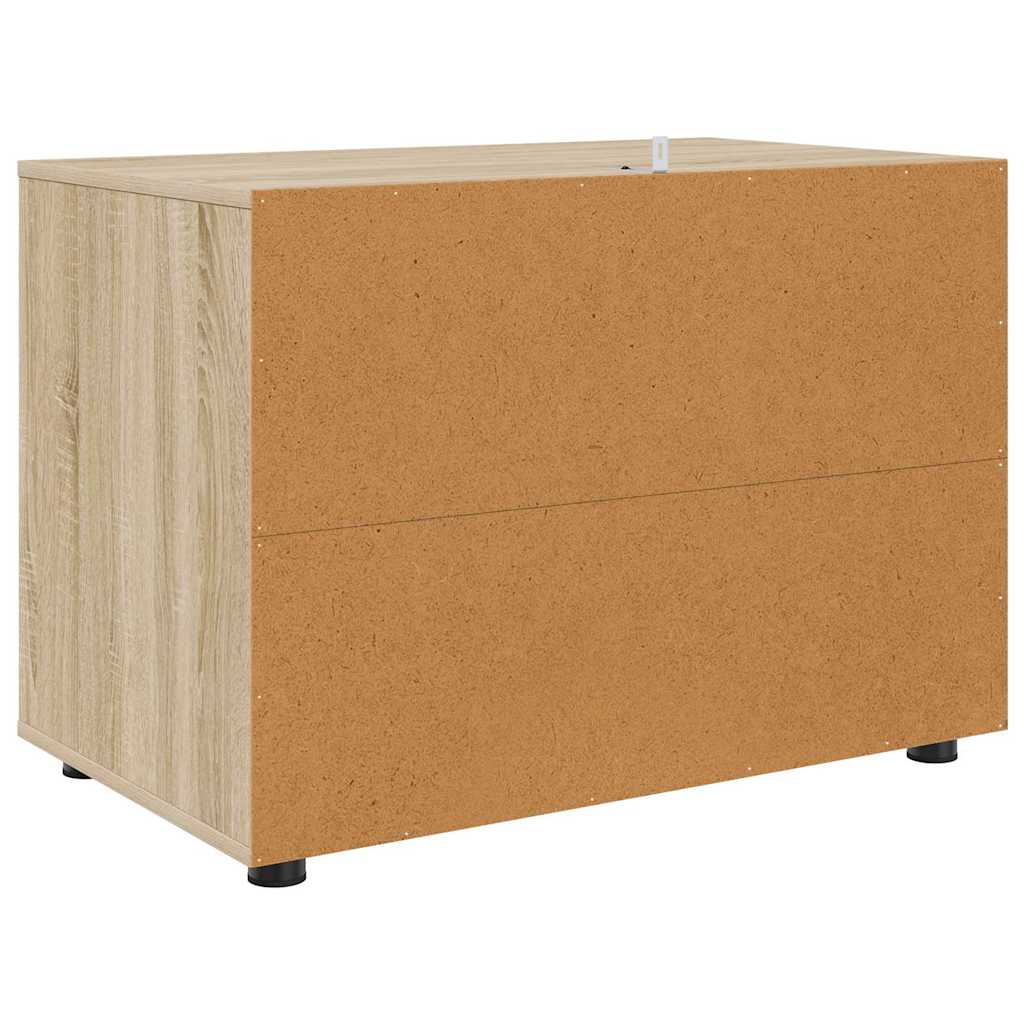 Opbevaringsskab Sonoma eg 80 x 48 x 57 cm Konstrueret træ
