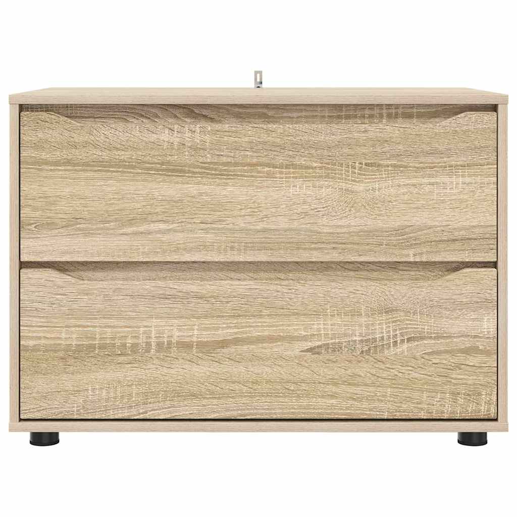 Opbevaringsskab Sonoma eg 80 x 48 x 57 cm Konstrueret træ