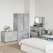 Opbevaringsskab Beton Grå 80 x 48 x 57 cm Konstrueret træ