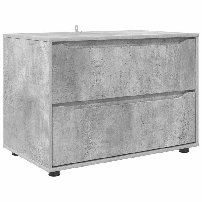 Opbevaringsskab Beton Grå 80 x 48 x 57 cm Konstrueret træ