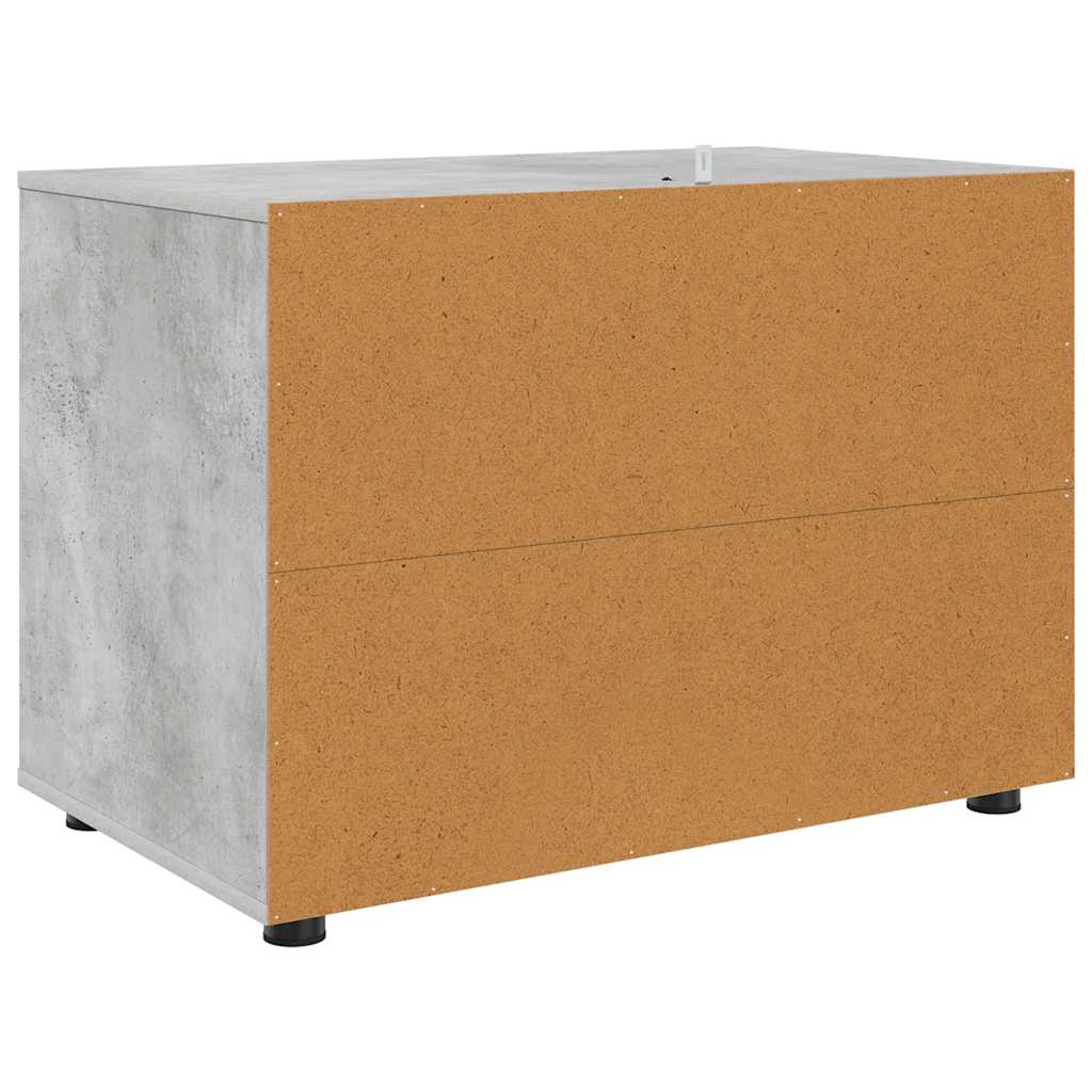 Opbevaringsskab Beton Grå 80 x 48 x 57 cm Konstrueret træ