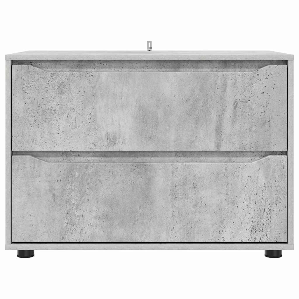 Opbevaringsskab Beton Grå 80 x 48 x 57 cm Konstrueret træ
