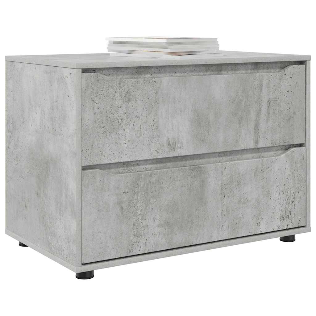 Opbevaringsskab Beton Grå 80 x 48 x 57 cm Konstrueret træ