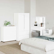 Opbevaringsskab Høj gloss hvid 80 x 48 x 57 cm Konstrueret træ