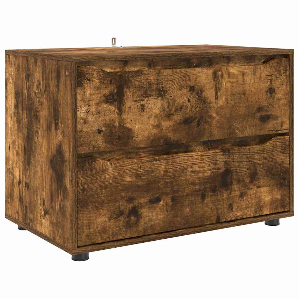 Opbevaringsskab Røget eg 80 x 48 x 57 cm Konstrueret træ