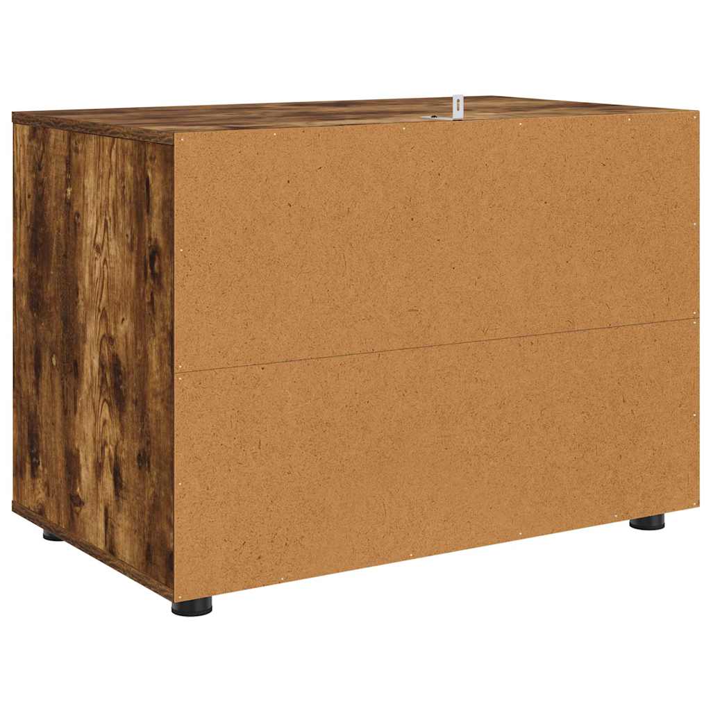 Opbevaringsskab Røget eg 80 x 48 x 57 cm Konstrueret træ