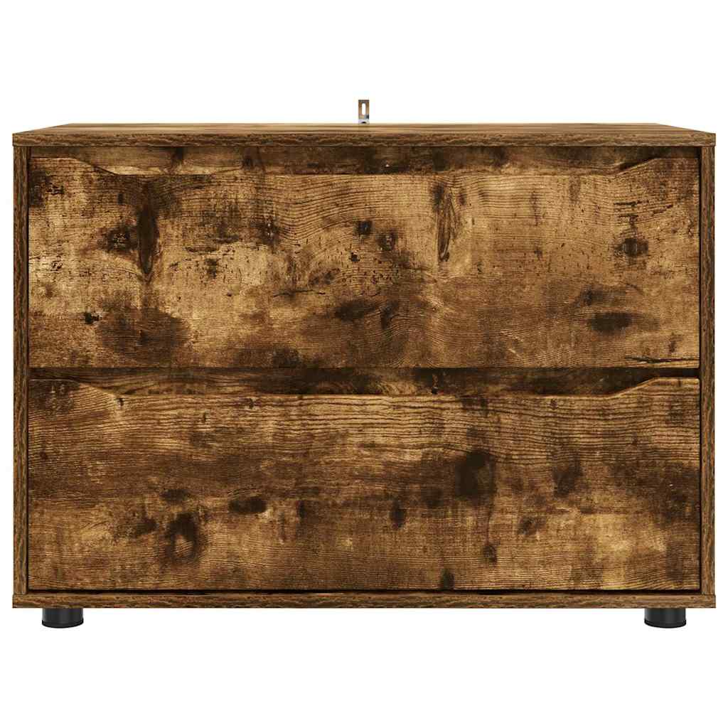 Opbevaringsskab Røget eg 80 x 48 x 57 cm Konstrueret træ