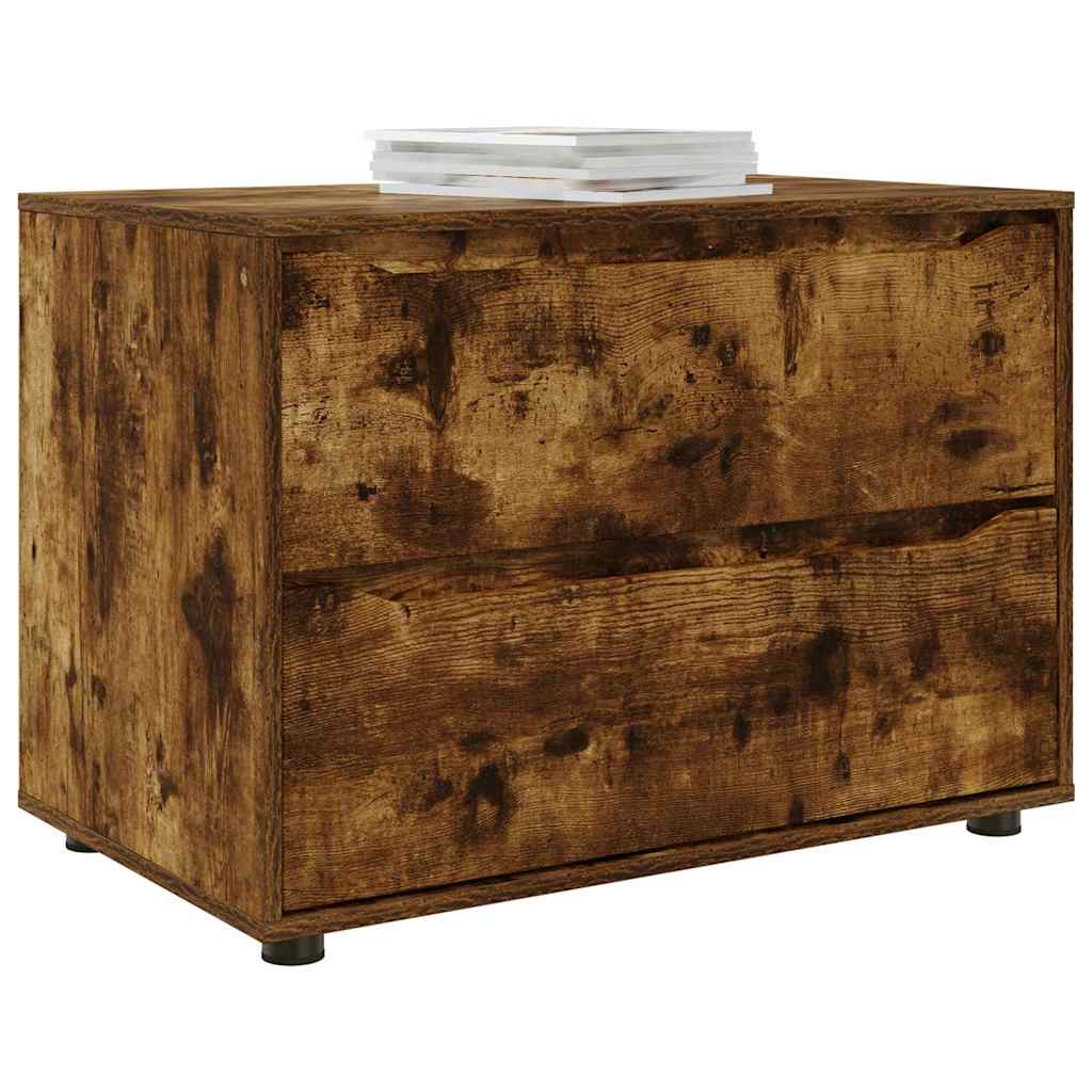 Opbevaringsskab Røget eg 80 x 48 x 57 cm Konstrueret træ