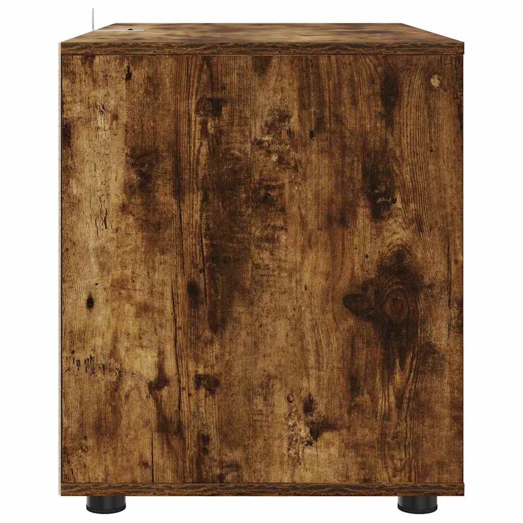 Opbevaringsskab Røget eg 80 x 48 x 57 cm Konstrueret træ