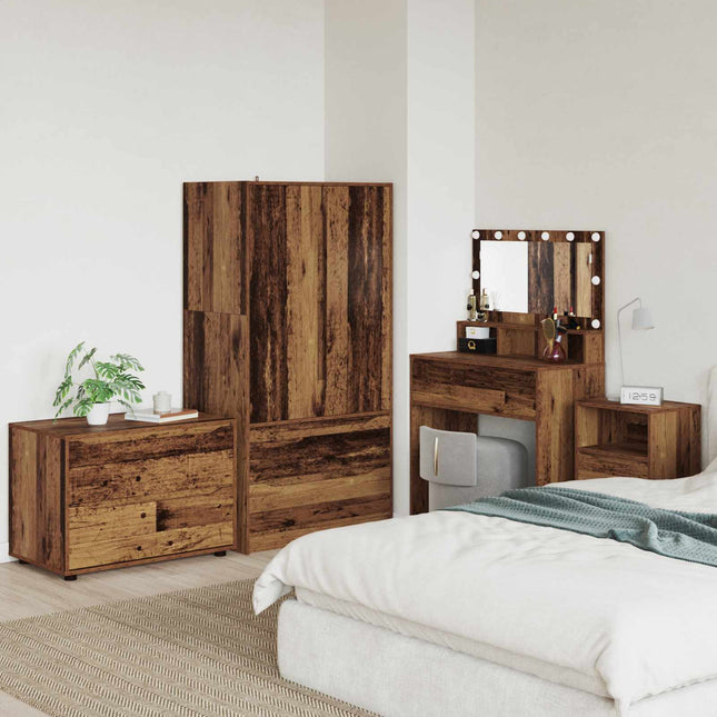 Opbevaringsskab Gammelt træ 80 x 48 x 57 cm Konstrueret træ