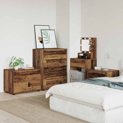 Opbevaringsskab 80 x 48 x 57 cm Konstrueret træ Gammelt træ