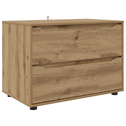 Opbevaringsskab 80 x 48 x 57 cm Konstrueret træ Artisan Egetræ