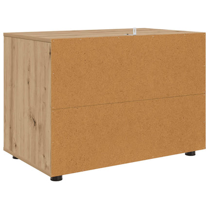Opbevaringsskab 80 x 48 x 57 cm Konstrueret træ Artisan Egetræ