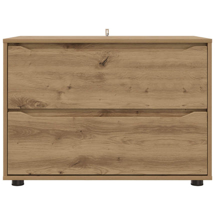 Opbevaringsskab 80 x 48 x 57 cm Konstrueret træ Artisan Egetræ