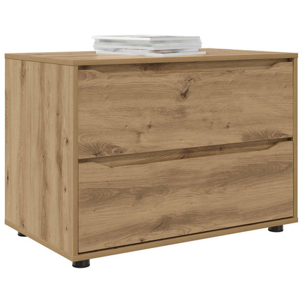 Opbevaringsskab 80 x 48 x 57 cm Konstrueret træ Artisan Egetræ