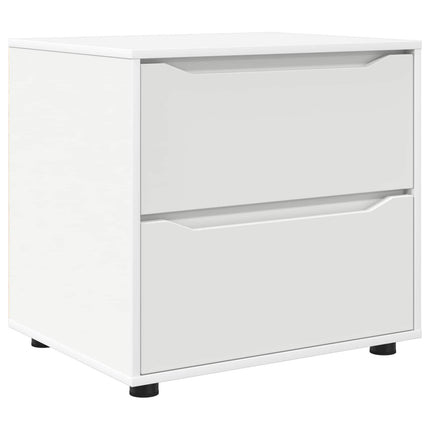 Opbevaringsskab 60 x 48 x 57 cm Konstrueret træ Hvid