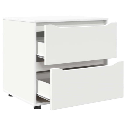Opbevaringsskab 60 x 48 x 57 cm Konstrueret træ Hvid