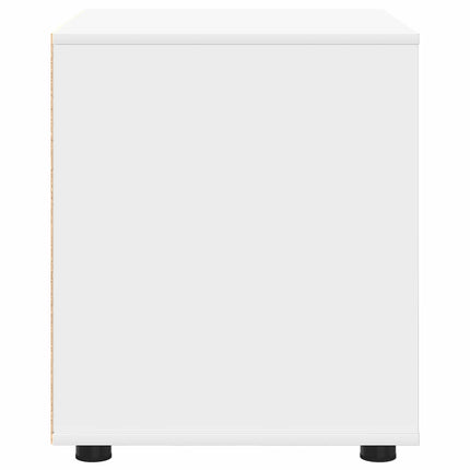 Opbevaringsskab 60 x 48 x 57 cm Konstrueret træ Hvid