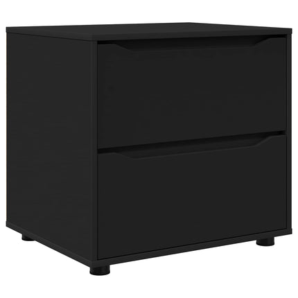 Opbevaringsskab 60 x 48 x 57 cm Konstrueret træ Sort