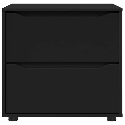 Opbevaringsskab 60 x 48 x 57 cm Konstrueret træ Sort