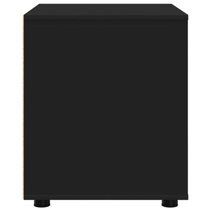 Opbevaringsskab 60 x 48 x 57 cm Konstrueret træ Sort