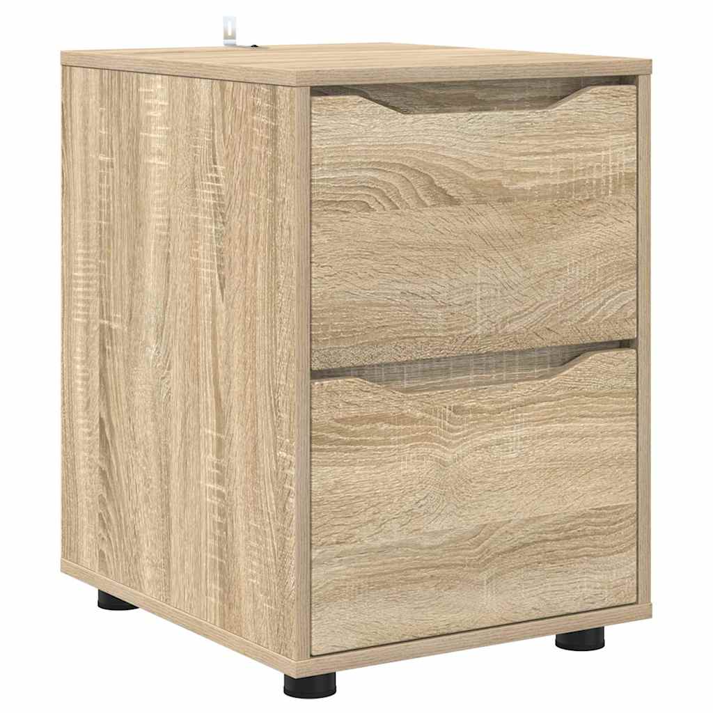 Opbevaringsskab Sonoma eg 40 x 48 x 57 cm Konstrueret træ