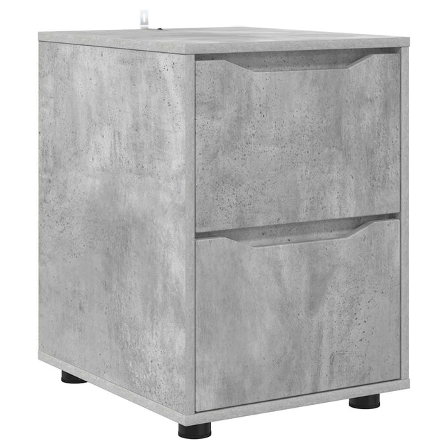 Opbevaringsskab Beton Grå 40 x 48 x 57 cm Konstrueret træ