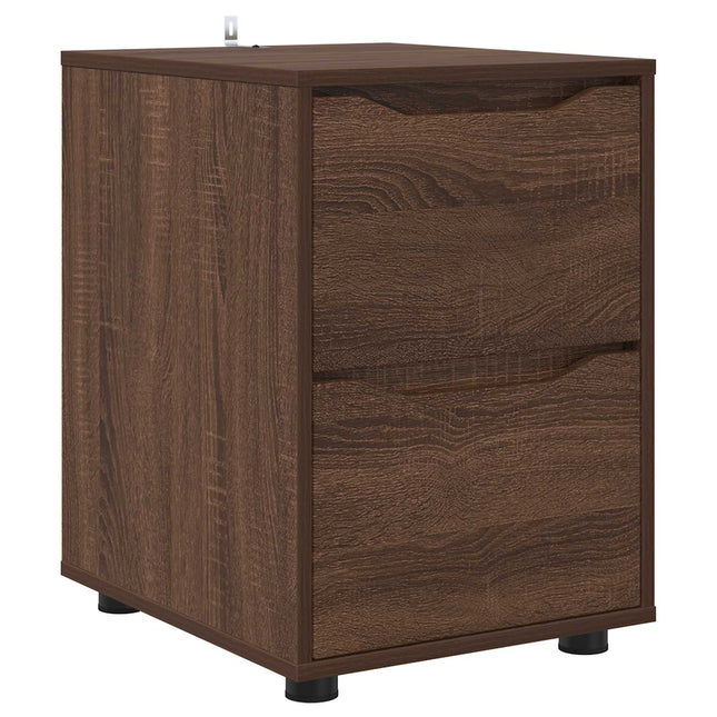 Opbevaringsskab Brun eg 40 x 48 x 57 cm Konstrueret træ