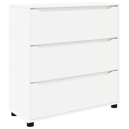 Opbevaringsskab 80 x 31 x 81 cm Konstrueret træ Hvid