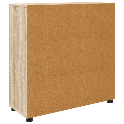 Opbevaringsskab 80 x 31 x 81 cm Konstrueret træ Sonoma eg