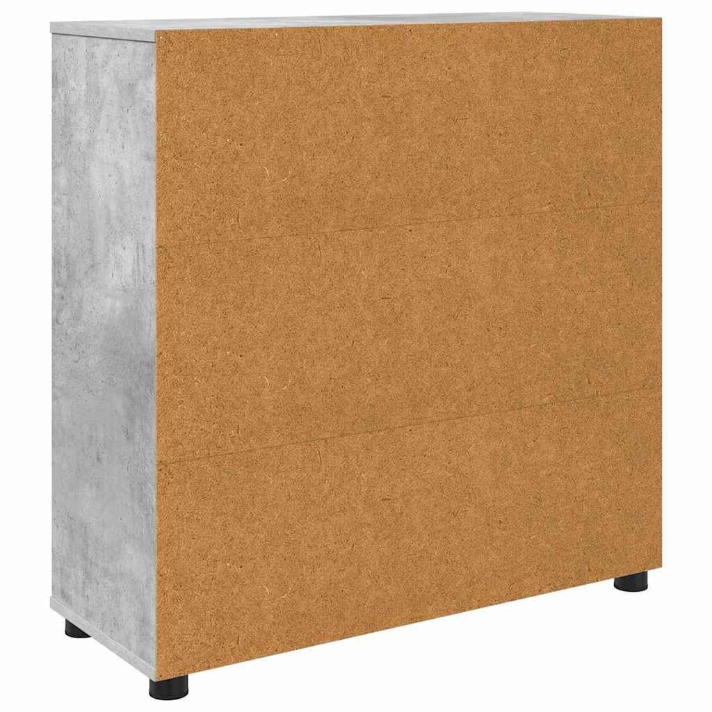 Opbevaringsskab Beton Grå 80 x 31 x 81 cm Konstrueret træ