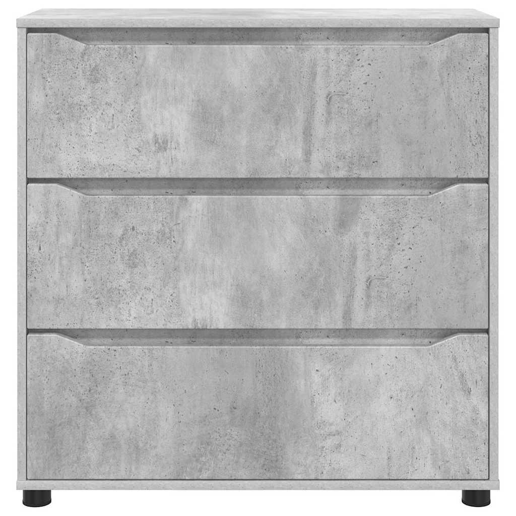 Opbevaringsskab Beton Grå 80 x 31 x 81 cm Konstrueret træ