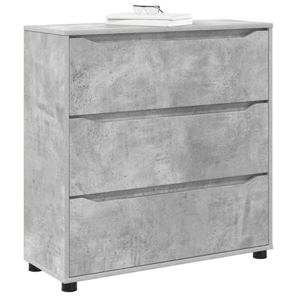 Opbevaringsskab 80 x 31 x 81 cm Konstrueret træ Beton Grå