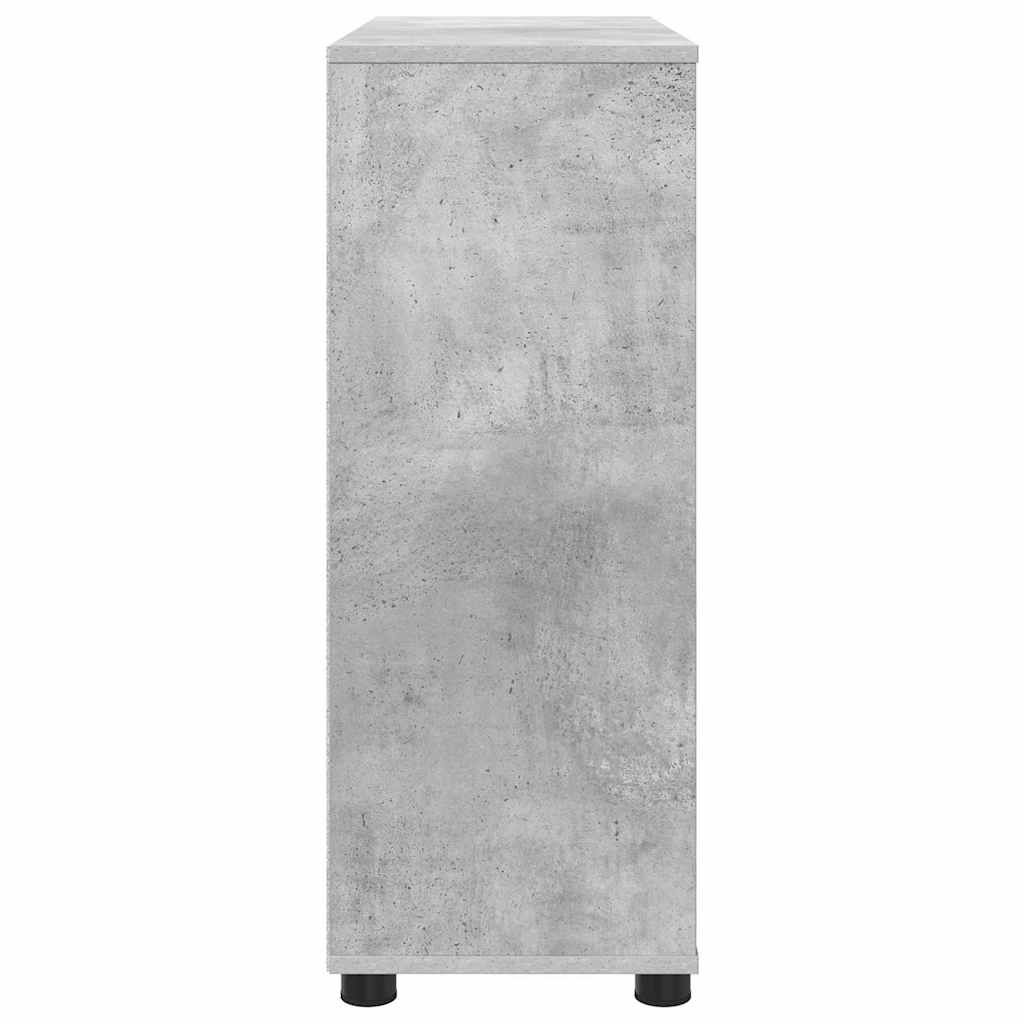 Opbevaringsskab Beton Grå 80 x 31 x 81 cm Konstrueret træ