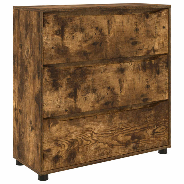 Opbevaringsskab Røget eg 80 x 31 x 81 cm Konstrueret træ