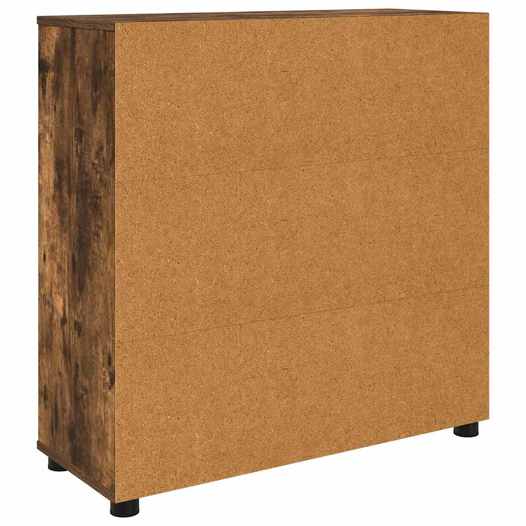 Opbevaringsskab Røget eg 80 x 31 x 81 cm Konstrueret træ