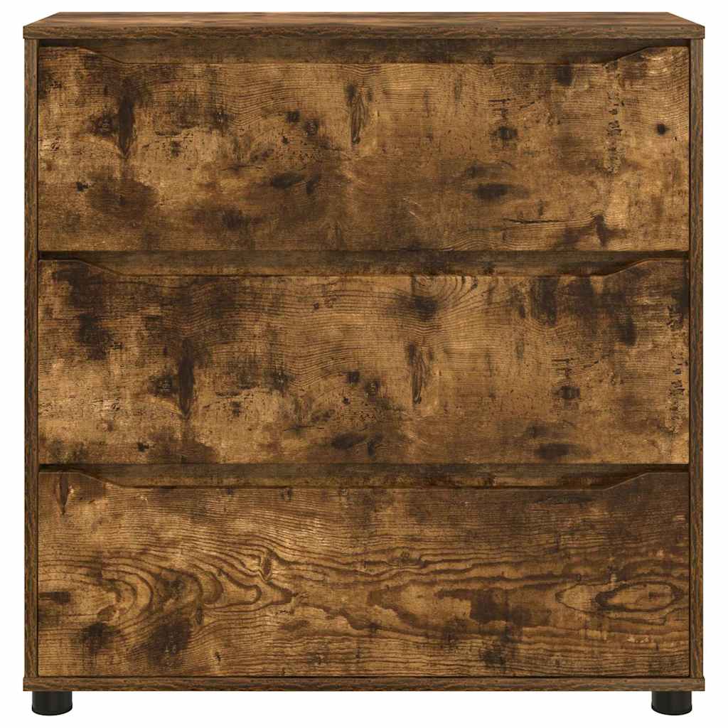 Opbevaringsskab Røget eg 80 x 31 x 81 cm Konstrueret træ