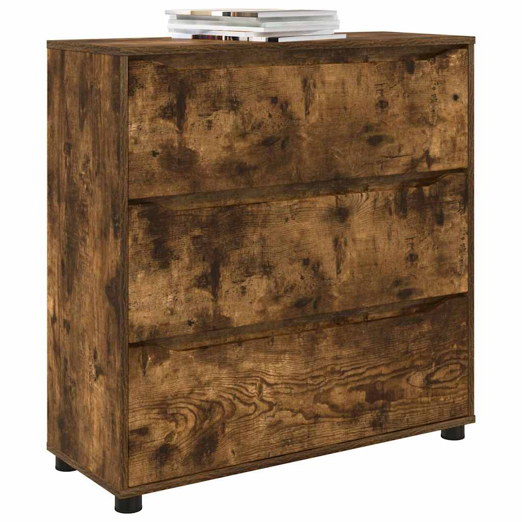 Opbevaringsskab Røget eg 80 x 31 x 81 cm Konstrueret træ