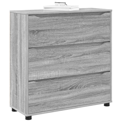 Opbevaringsskab 80 x 31 x 81 cm Konstrueret træ Grå Sonoma