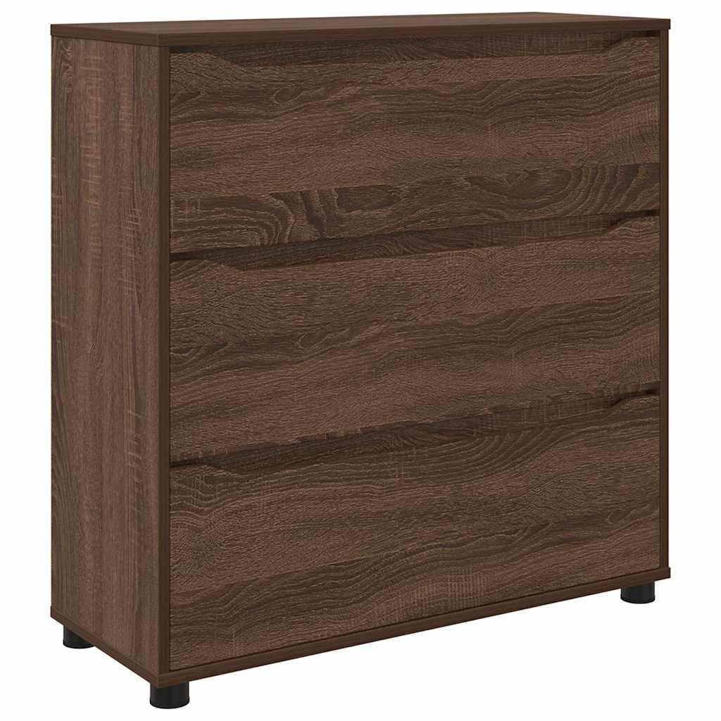 Opbevaringsskab Brun eg 80 x 31 x 81 cm Konstrueret træ
