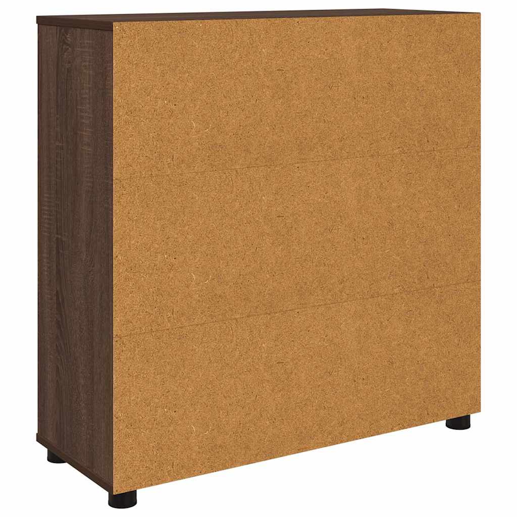 Opbevaringsskab Brun eg 80 x 31 x 81 cm Konstrueret træ