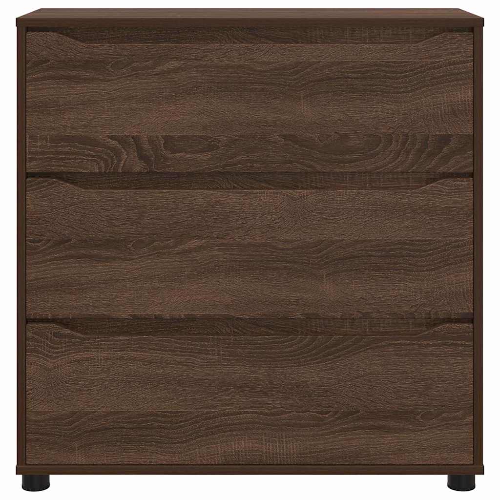 Opbevaringsskab Brun eg 80 x 31 x 81 cm Konstrueret træ